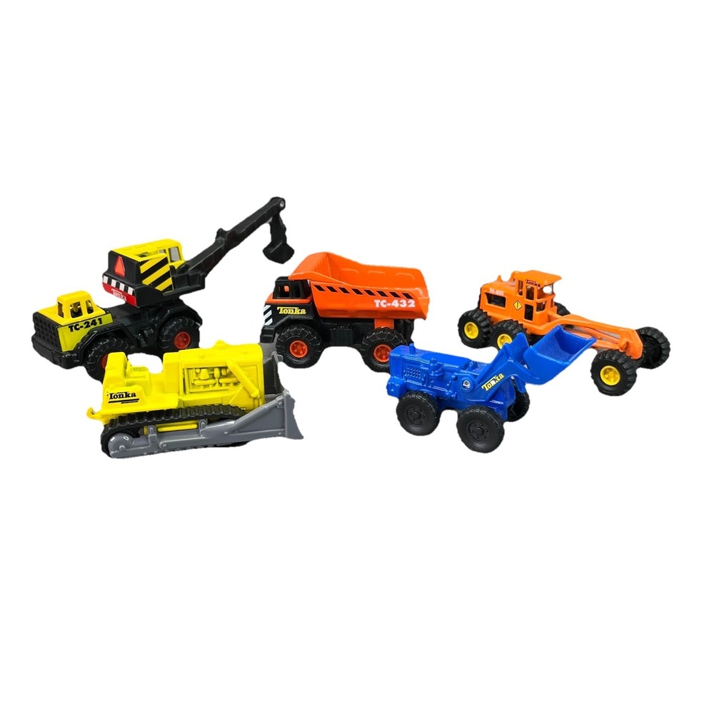 Vintage Maisto TONKA Construction Vehicles Metal Die Cast Lot of 5